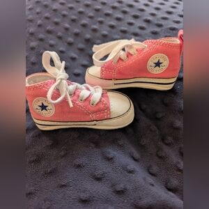 Converse Kids Pink Canvas Sneakers